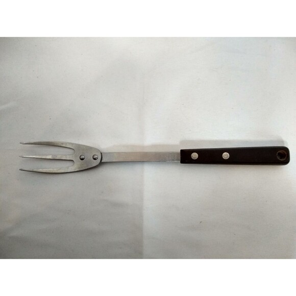 Vintage EKCO Eterna 3 Prong Trident Fork Serving Utensil Stainless (Made in USA) - Picture 1 of 10